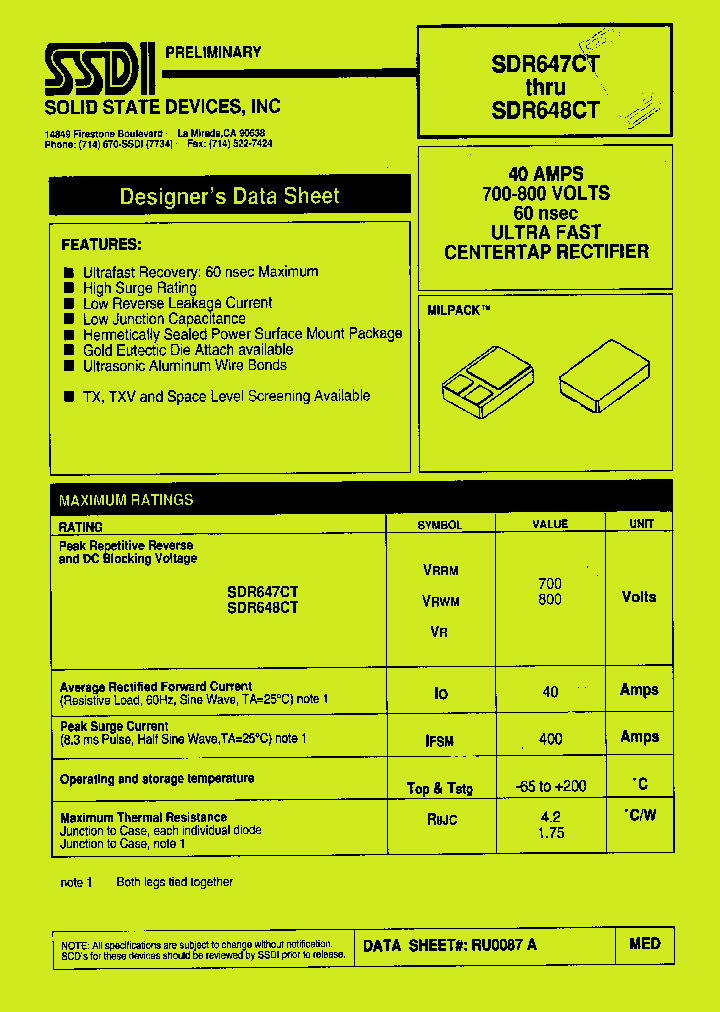 SDR648CT_1306684.PDF Datasheet