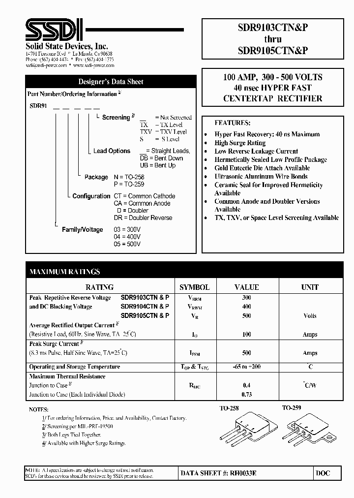 SDR9105CTP_1306703.PDF Datasheet