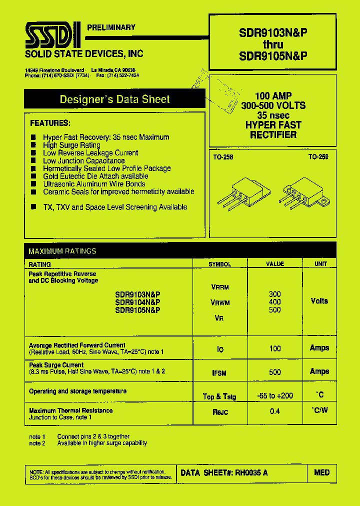 SDR9105P_1306704.PDF Datasheet