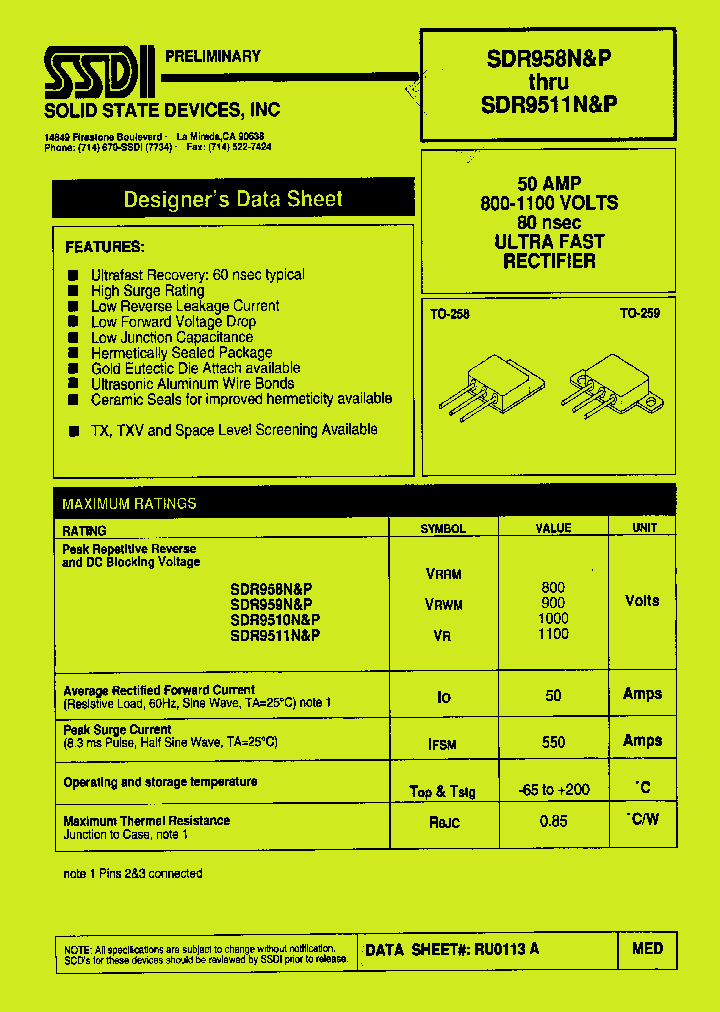 SDR9510N_1156974.PDF Datasheet