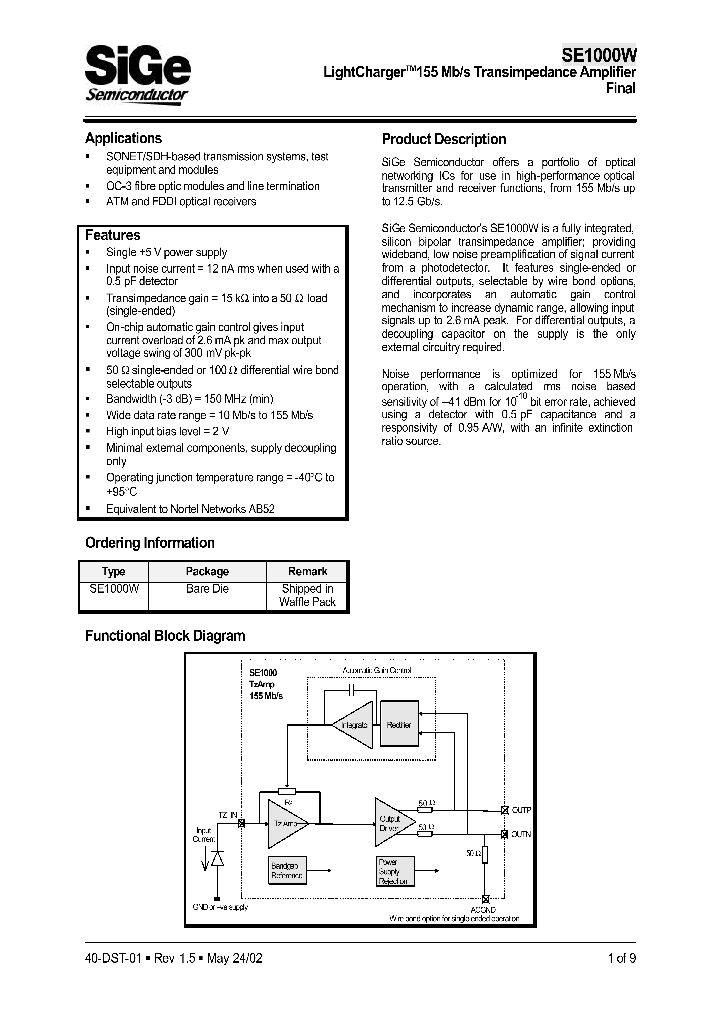 SE1000W_1306803.PDF Datasheet