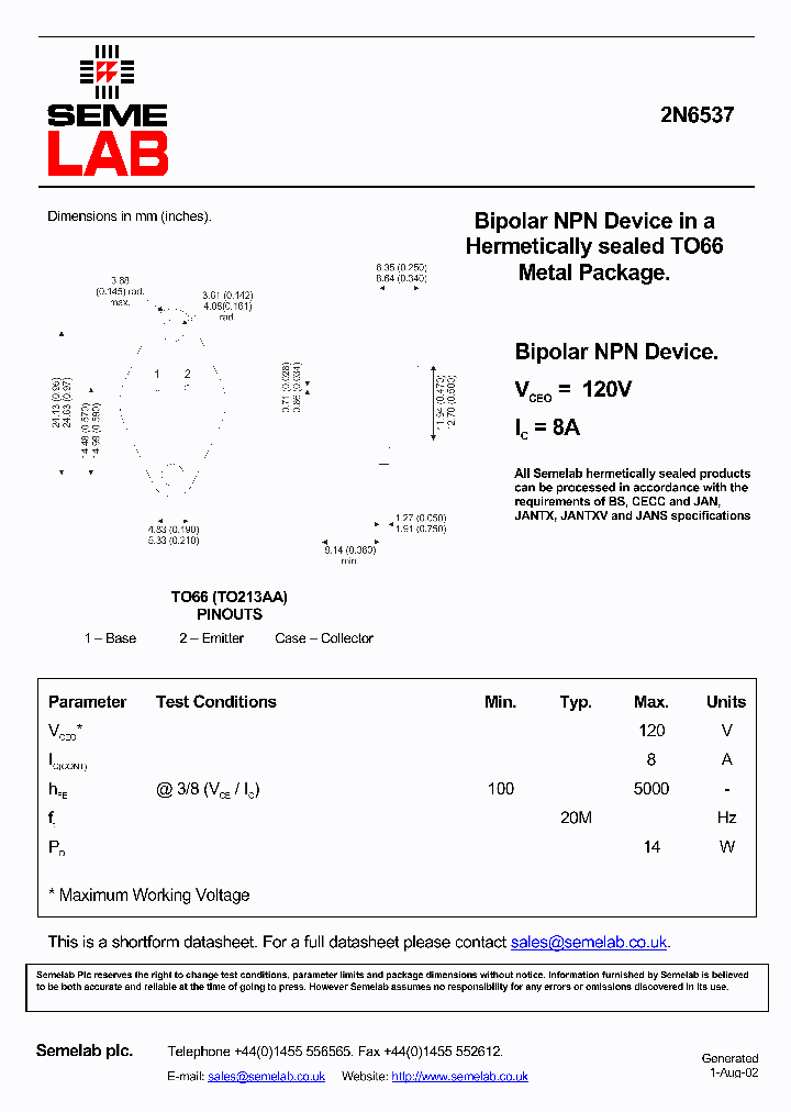 SF2N6537_1307058.PDF Datasheet
