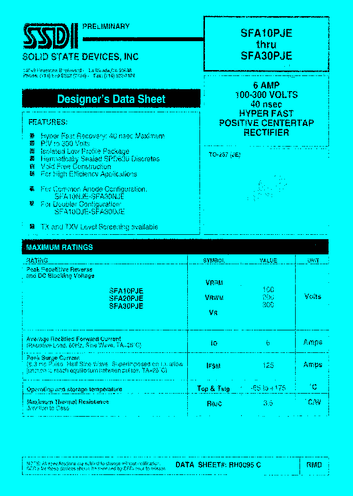 SFA30PJE_1307389.PDF Datasheet