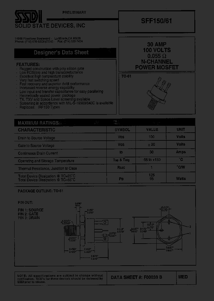 SFF15061_1307446.PDF Datasheet