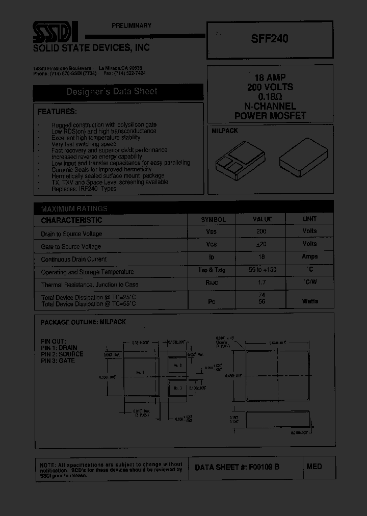 SFF240_1307463.PDF Datasheet