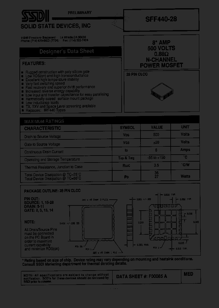 SFF440-28_1307496.PDF Datasheet