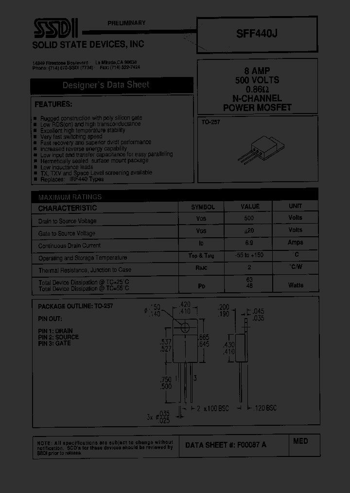 SFF440J_1307498.PDF Datasheet