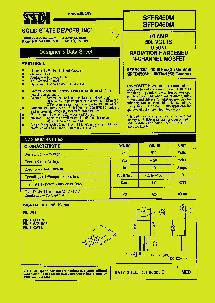 SFFR450M_1307552.PDF Datasheet