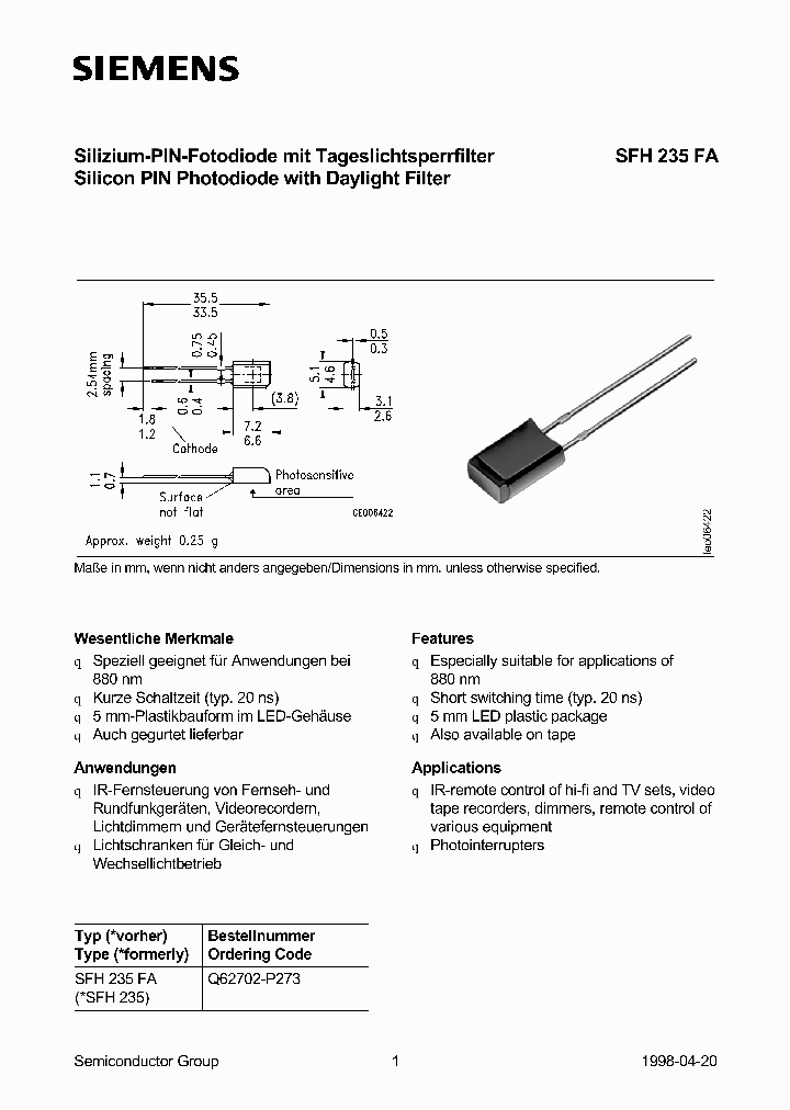 SFH235FA_1174172.PDF Datasheet