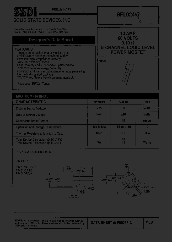 SFL0245_1307705.PDF Datasheet