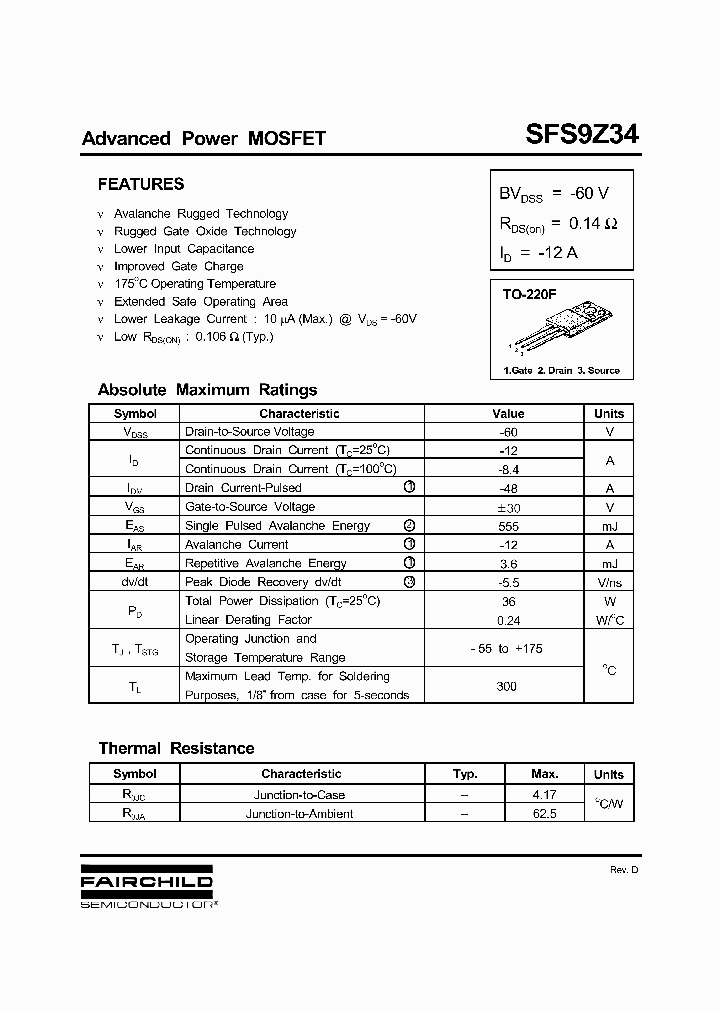 SFS9Z34_1307816.PDF Datasheet
