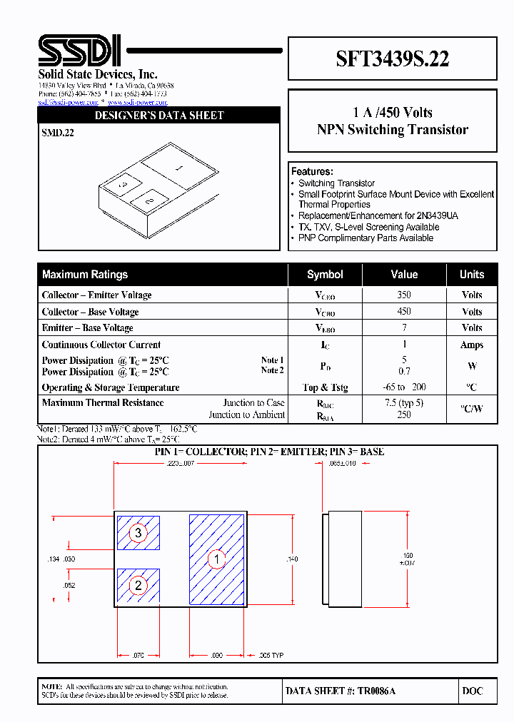 SFT3439S22_1307830.PDF Datasheet