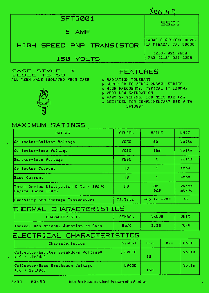 SFT5001_1307837.PDF Datasheet