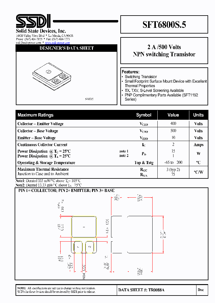 SFT6800S5_1307859.PDF Datasheet