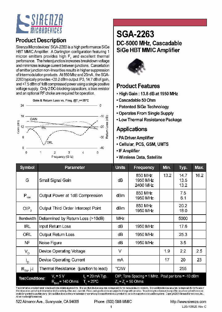 SGA-2263_1114577.PDF Datasheet
