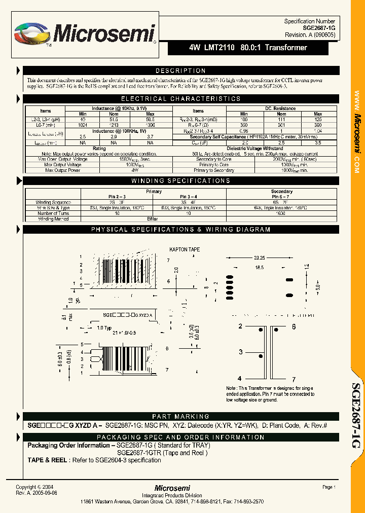 SGE2687-1G_1082825.PDF Datasheet