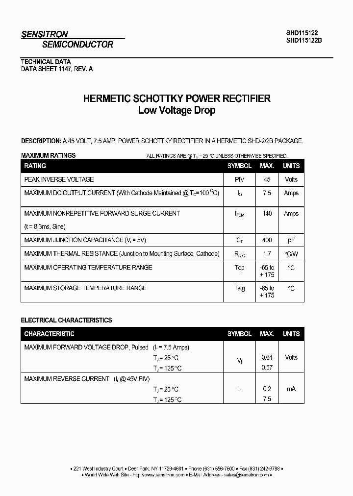 SHD115122_1165120.PDF Datasheet