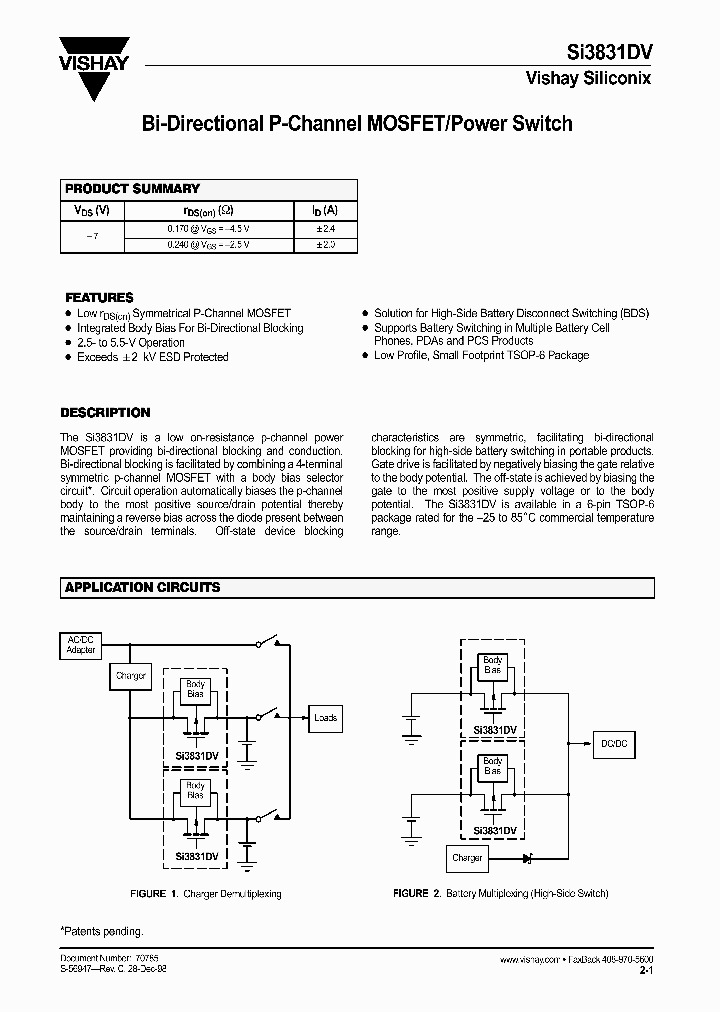 SI3831DV_1308744.PDF Datasheet