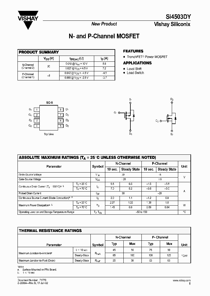 SI4503DY_1308829.PDF Datasheet