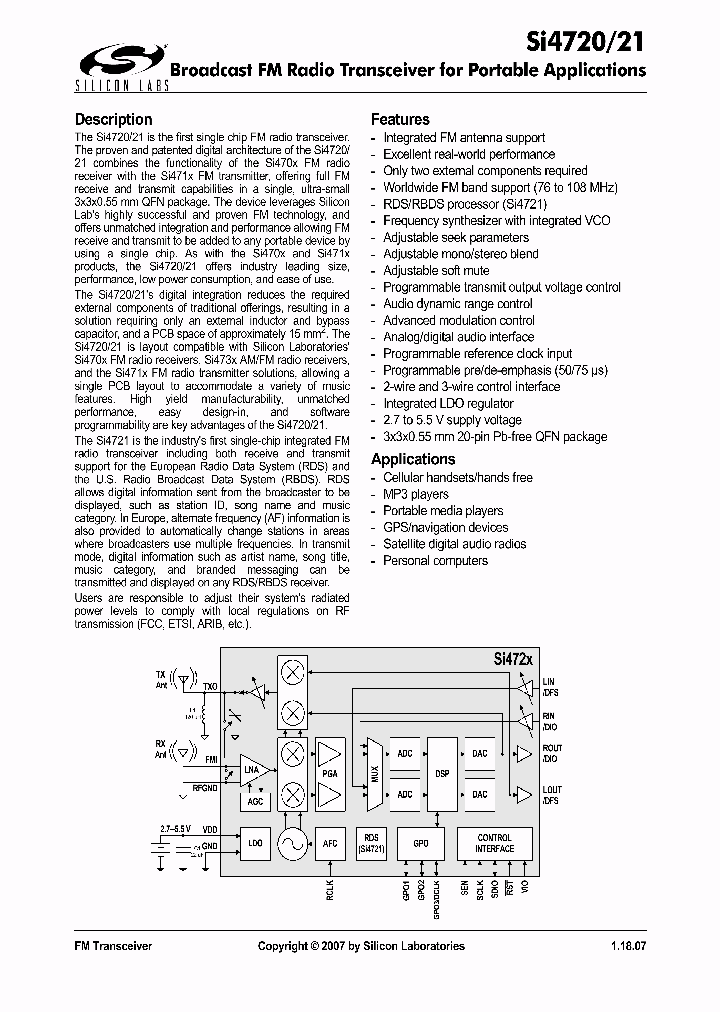 SI4720_1064266.PDF Datasheet