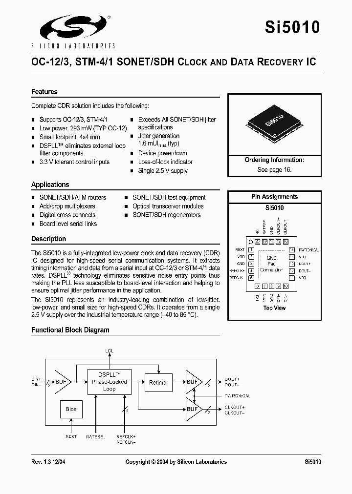 SI5010_1098444.PDF Datasheet