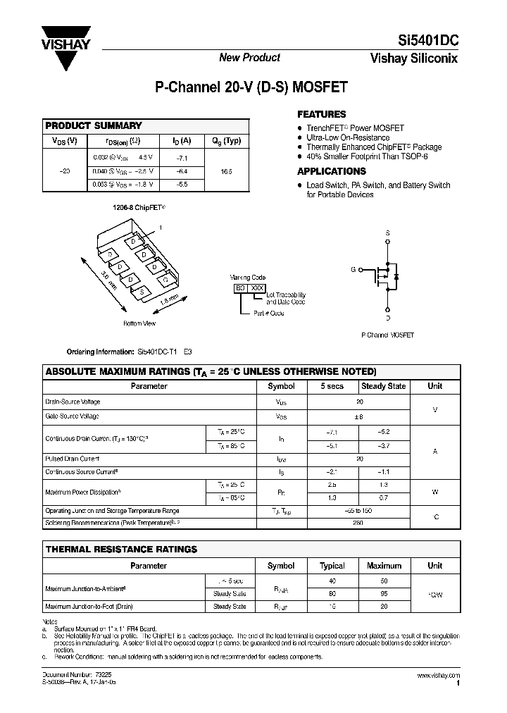 SI5401DC_1043621.PDF Datasheet