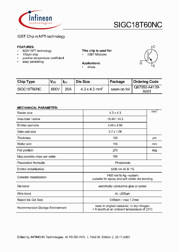 SIGC18T60NC_1309442.PDF Datasheet