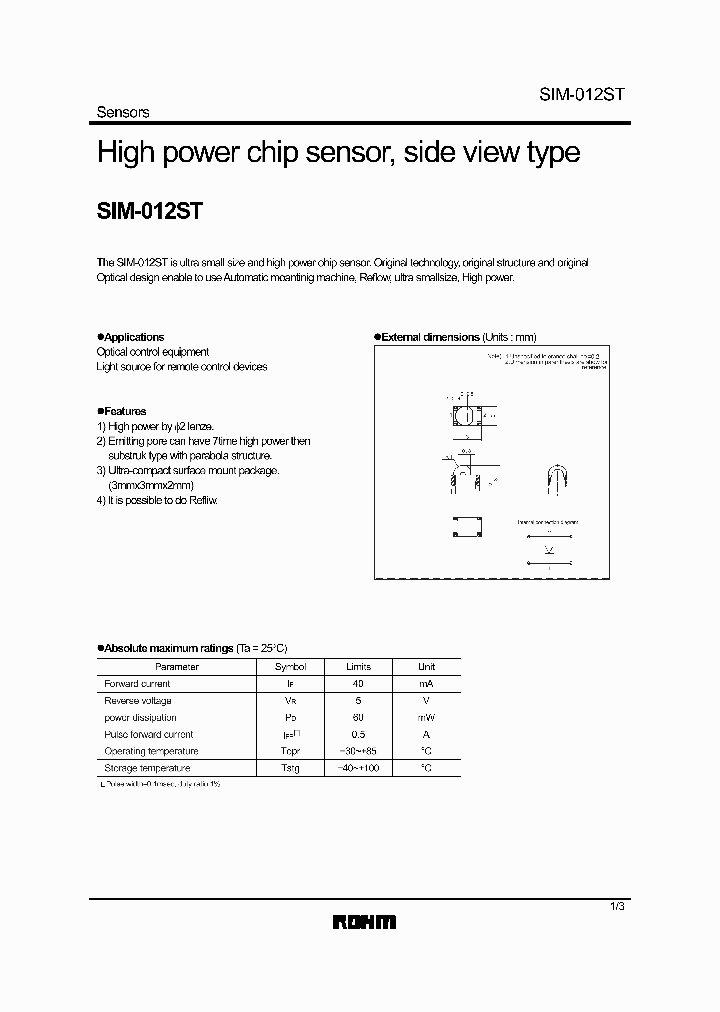 SIM-012ST_1309476.PDF Datasheet