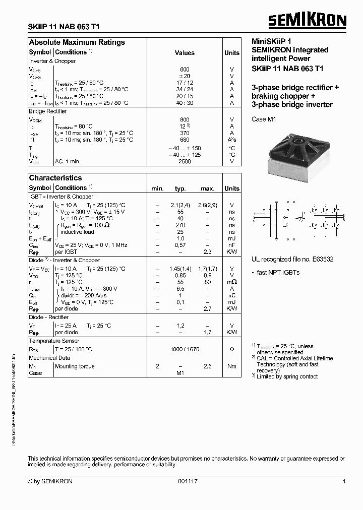 SKIIP11NAB063T1_1170885.PDF Datasheet