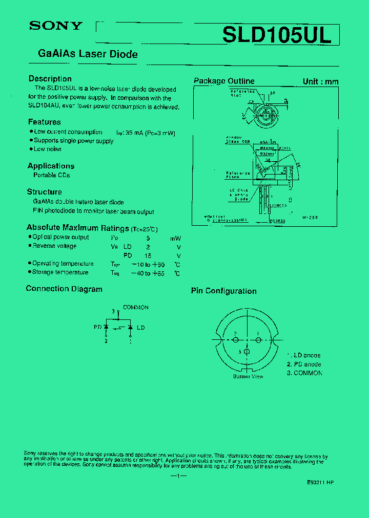 SLD105UL_1310322.PDF Datasheet
