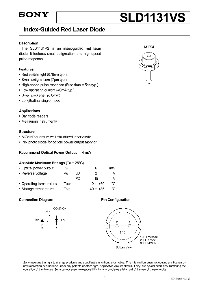 SLD1131VS_1310325.PDF Datasheet