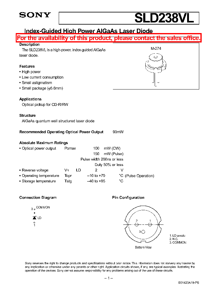 SLD238VL_1310346.PDF Datasheet
