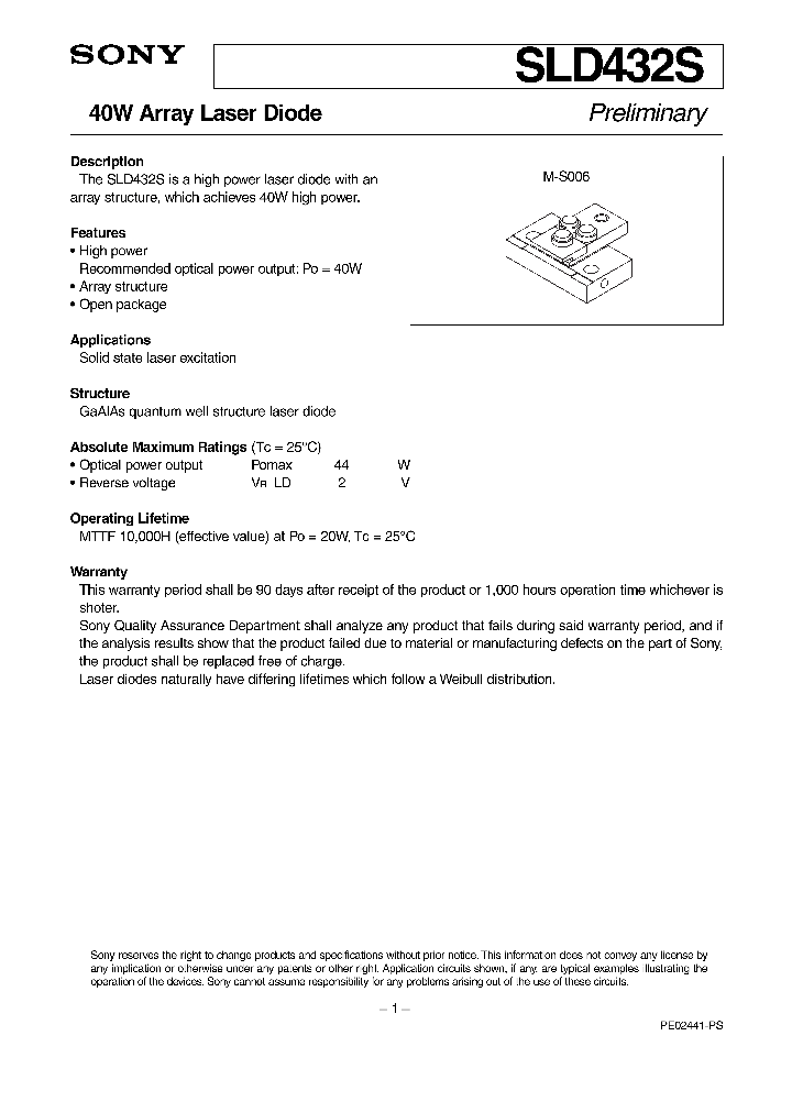 SLD432S_1310365.PDF Datasheet