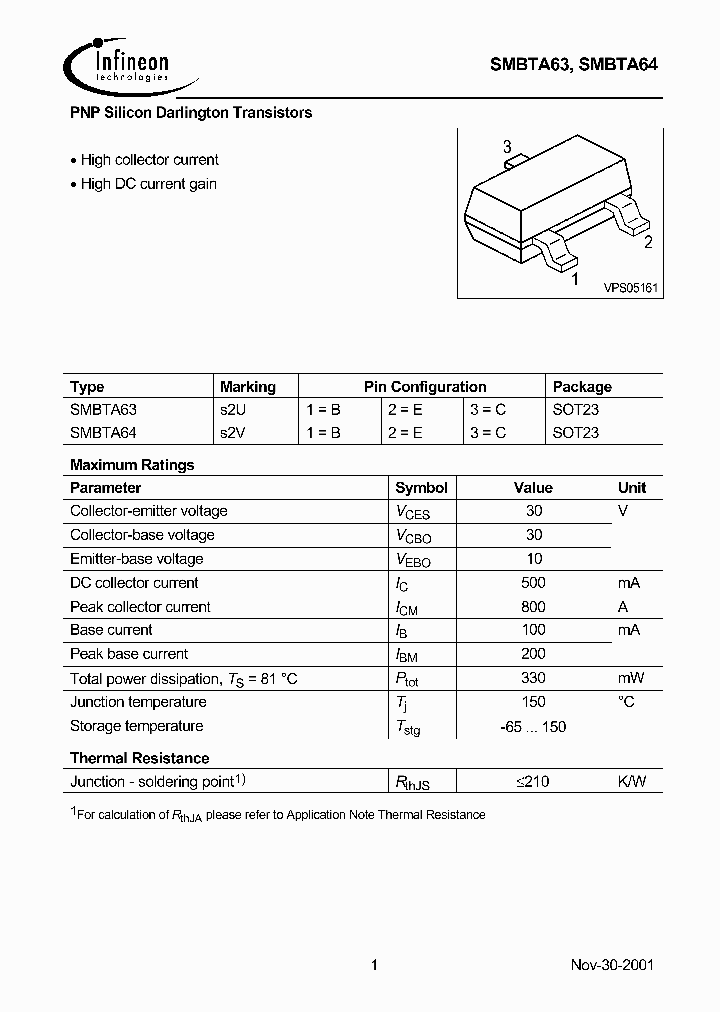 SMBTA64_1311212.PDF Datasheet