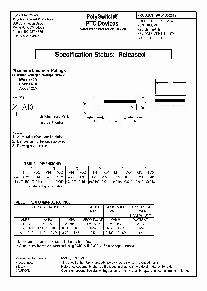 SMD100-2018_1154586.PDF Datasheet