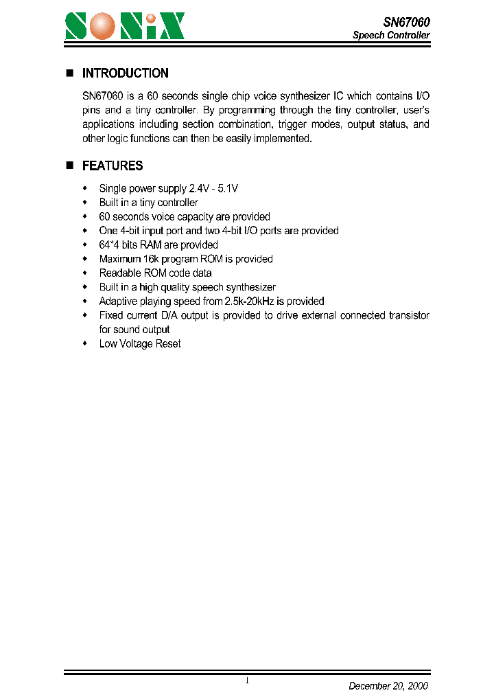 SN67060_1312011.PDF Datasheet