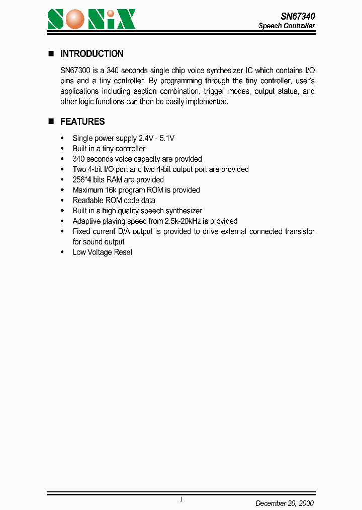 SN67340_1312016.PDF Datasheet