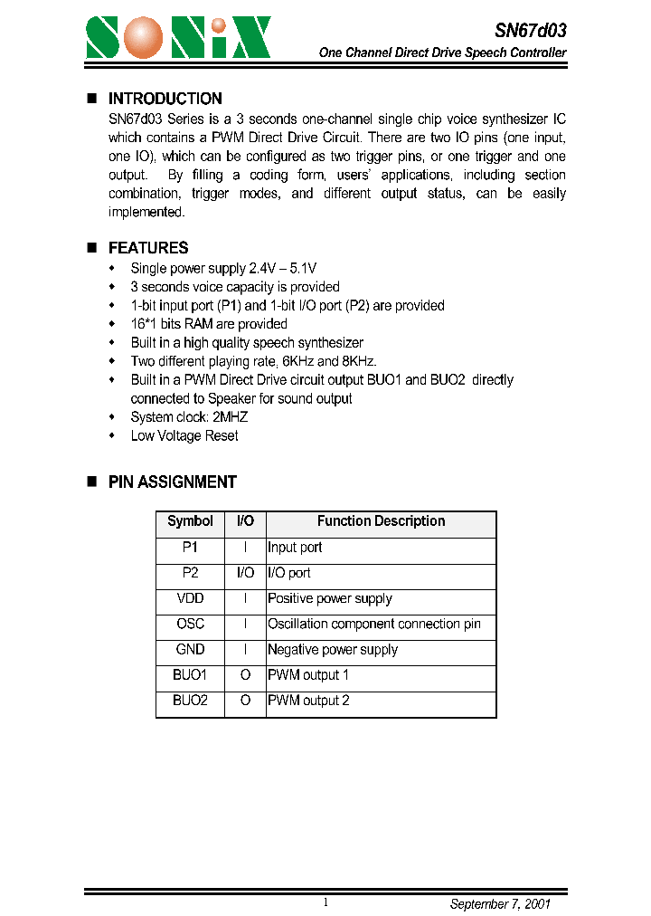 SN67D03_1312017.PDF Datasheet