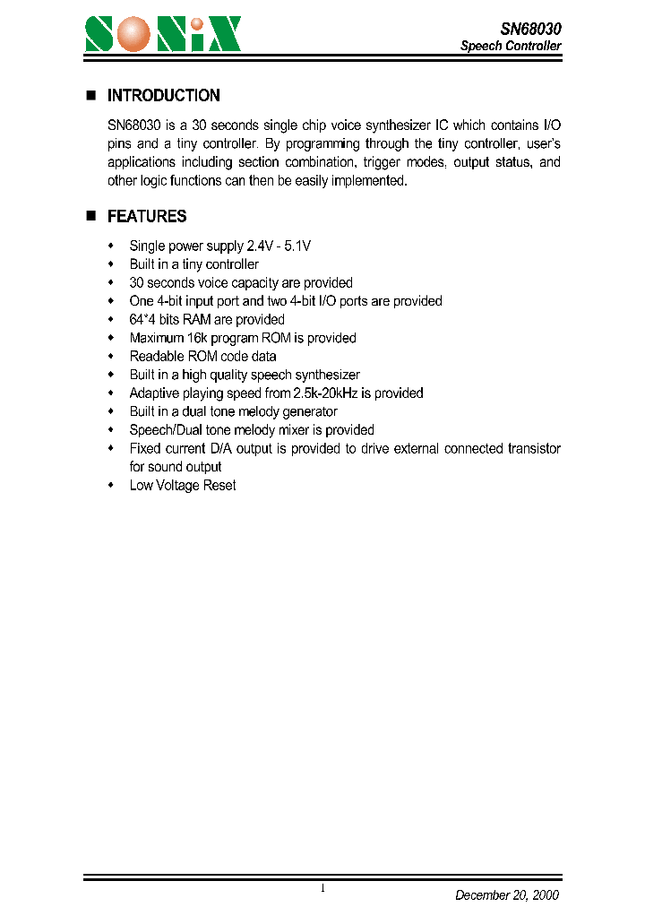 SN68030_1312028.PDF Datasheet