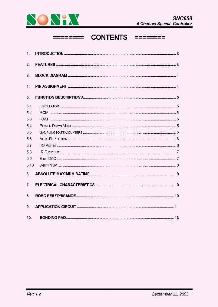 SNC658_1314102.PDF Datasheet