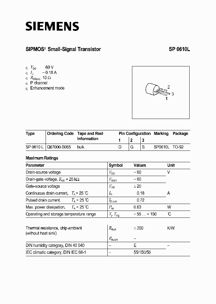 SP0610L_1314710.PDF Datasheet