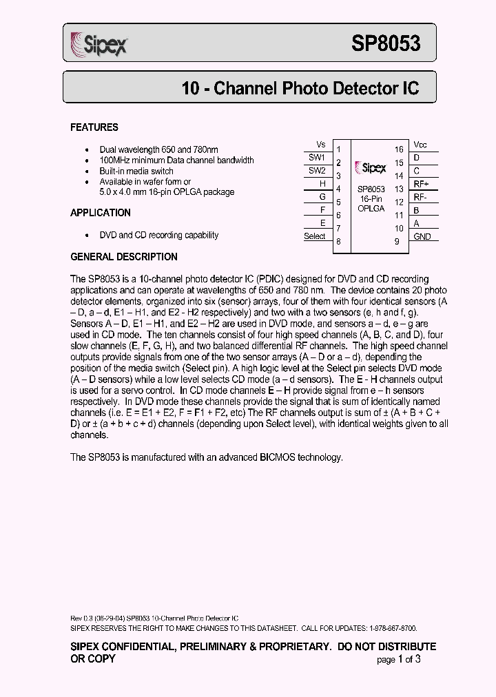 SP8053_1031035.PDF Datasheet