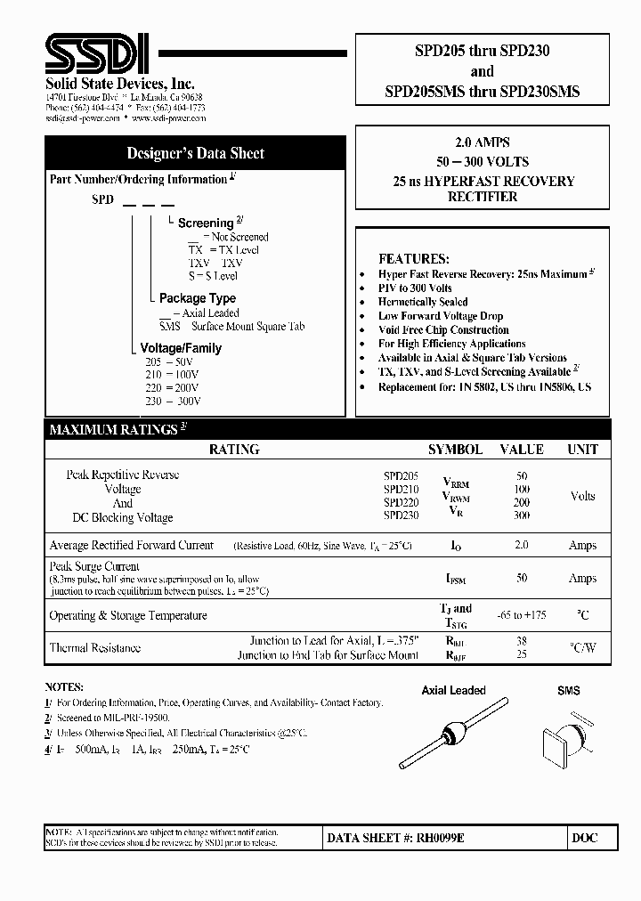 SPD230SMS_1315382.PDF Datasheet
