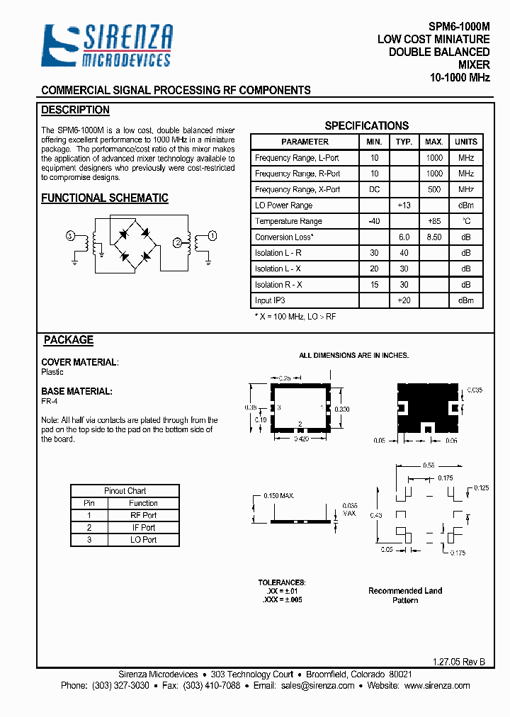 SPM6-1000M_1315466.PDF Datasheet