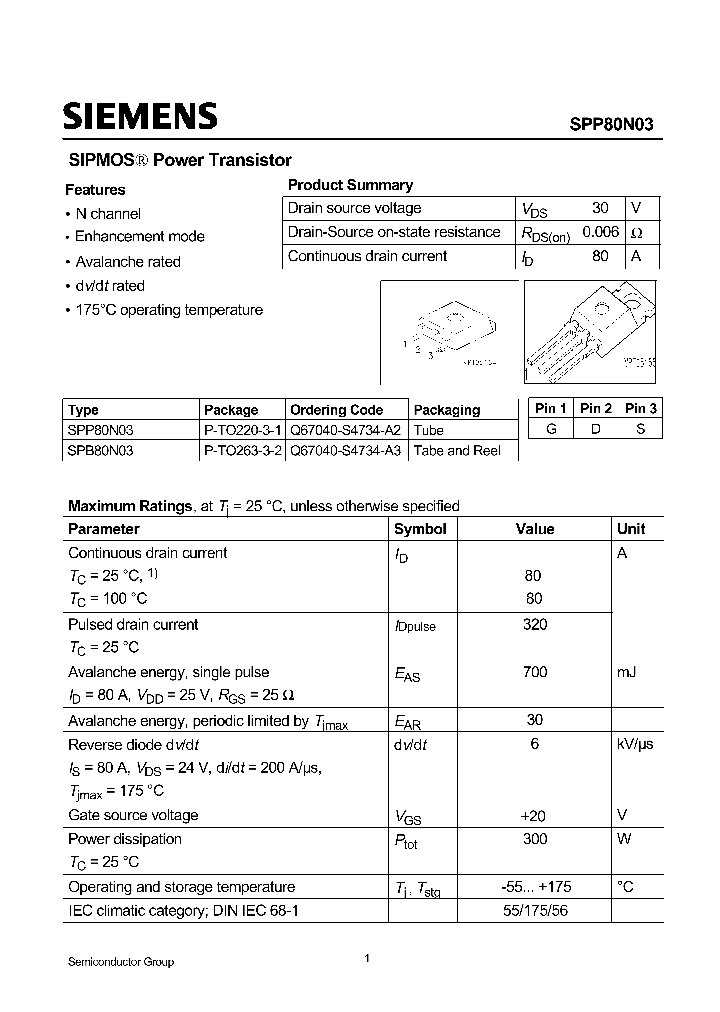 SPP80N03_1315606.PDF Datasheet