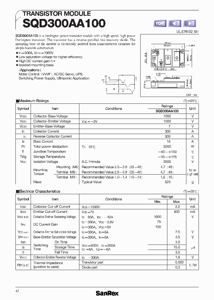 SQD300AA100_1047140.PDF Datasheet