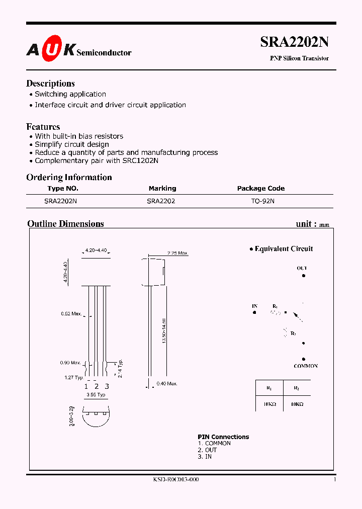 SRA2202N_1109220.PDF Datasheet