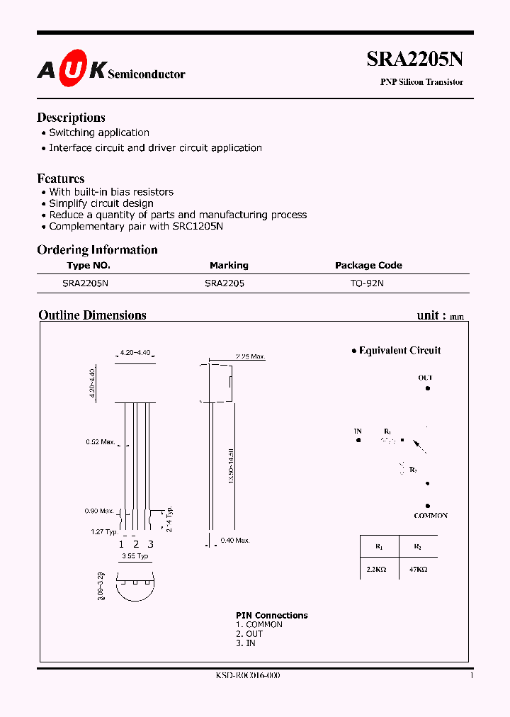 SRA2205N_1316150.PDF Datasheet