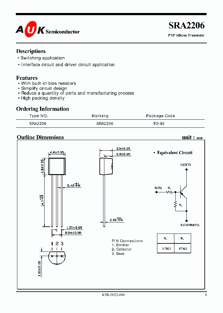 SRA2206_1316154.PDF Datasheet