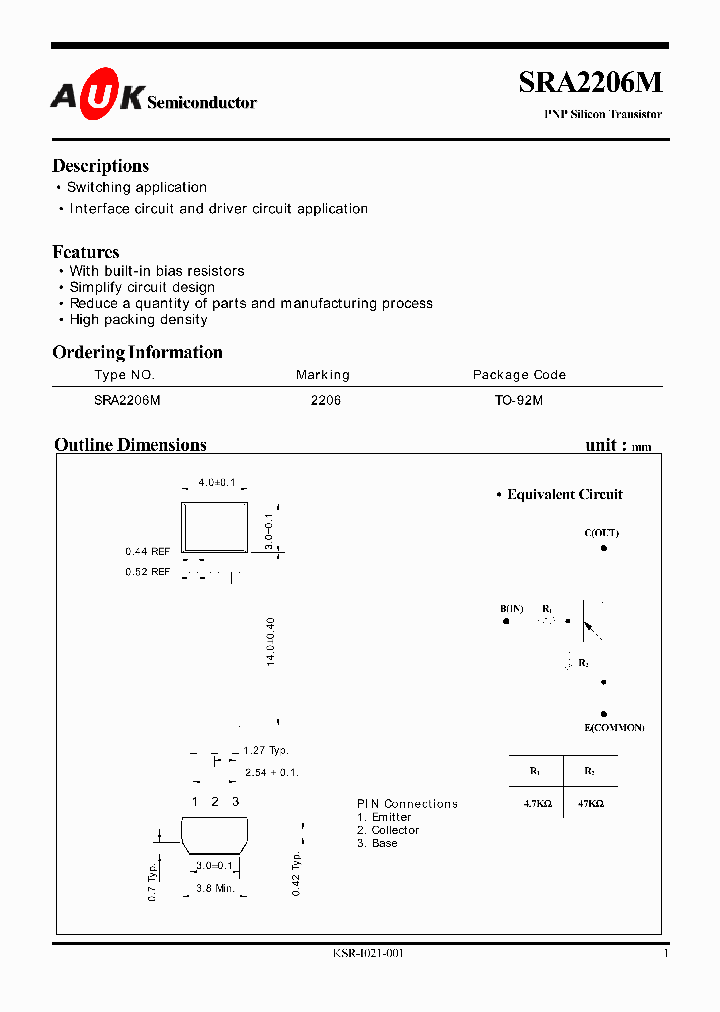 SRA2206M_1316158.PDF Datasheet
